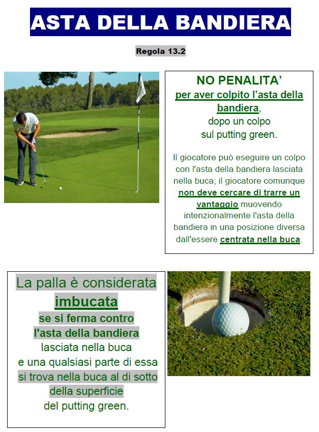 Regole del golf e regole locali Cambiamenti 8