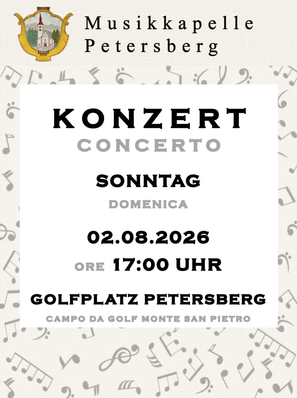 Sommerkonzert - Golfplatz Petersberg Konzert Golfplatz 2 Konzert Golfplatz